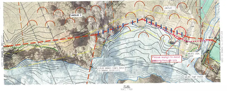 redhills wastewater infrastructure scheme